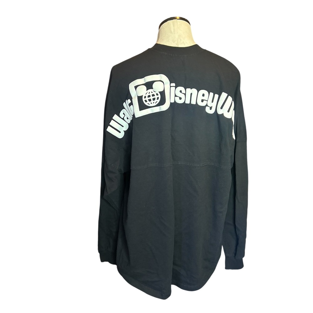 Walt Disney World Spirit Jersey Unisex Mens Black Long Sleeve Logo Shirt XL
